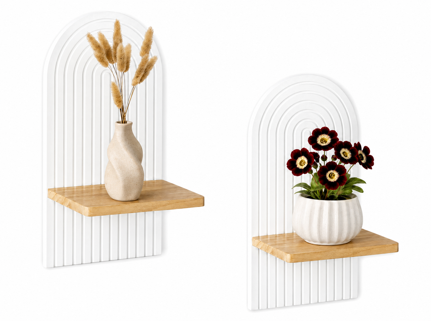 Candle holder on wooden wall, candle holder on wall, shelf, living room wall decoration, scented candle, wooden candle holder holder