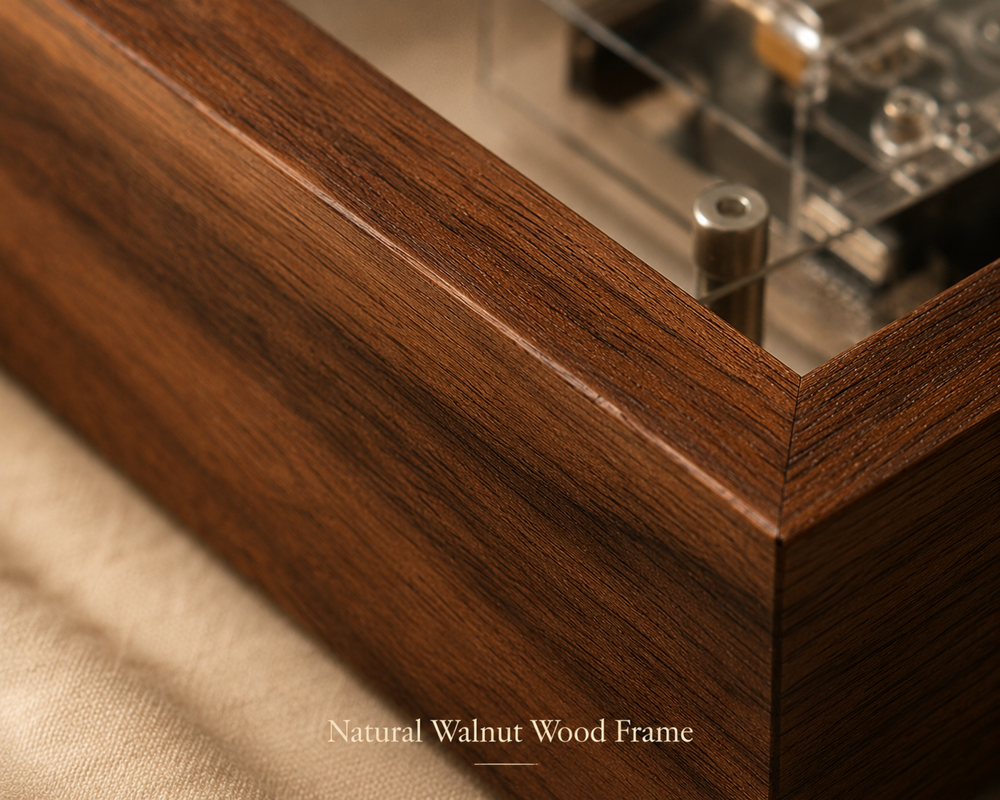 M1 Wood Frame CD Player — Wall-Mountable, Bluetooth & Rechargeable