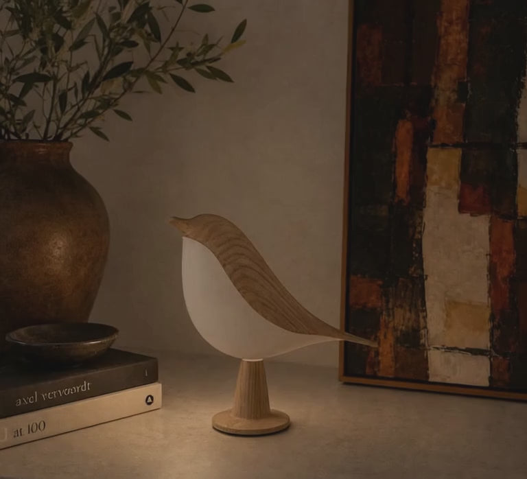 tap head of light bird lamp on/off